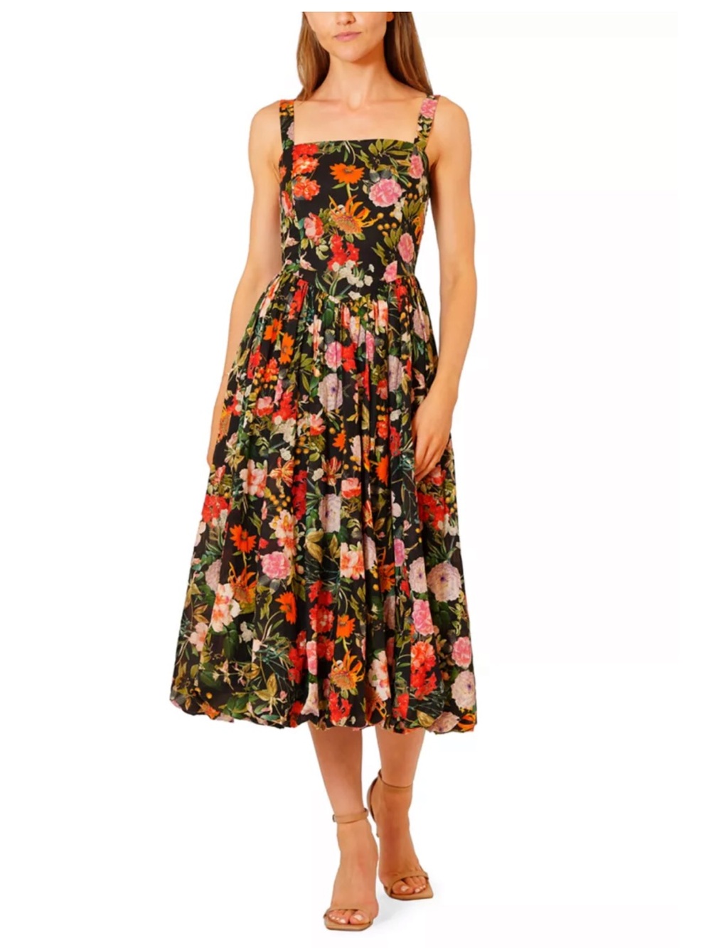 Julia Jordan Sleeveless Floral Printed Midi Dress